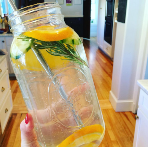 infused lemon water